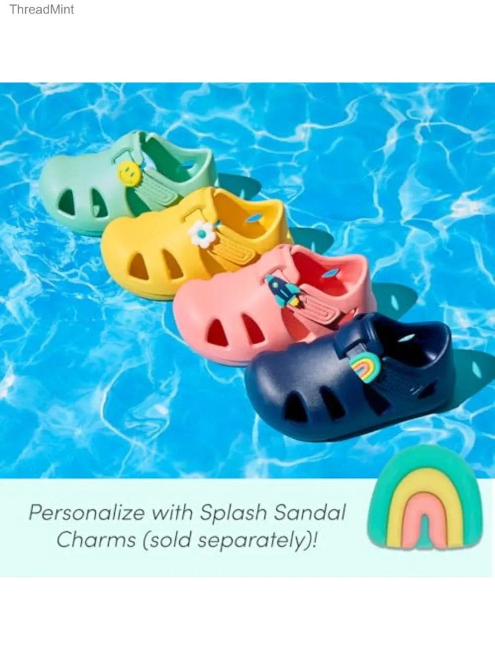 Toddler Water Shoes for Girls Boys Splash Sandals APMA EVA Athletic